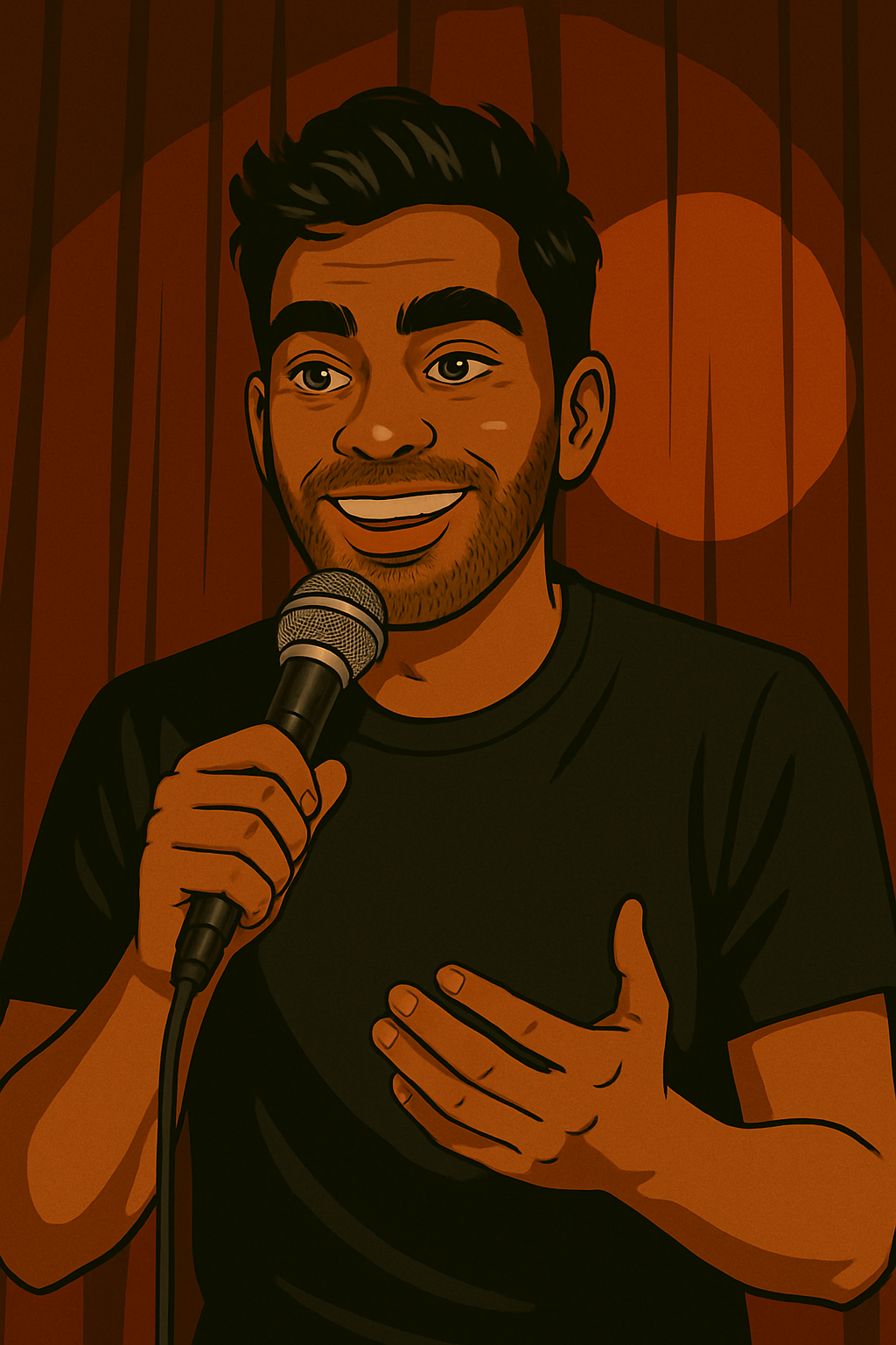Marco as comedian